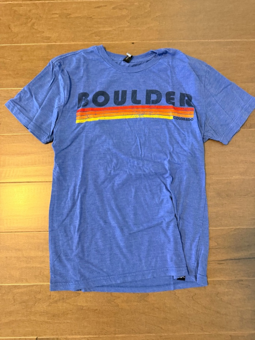 Boulder Graphic Crewneck T-Shirt - Blue